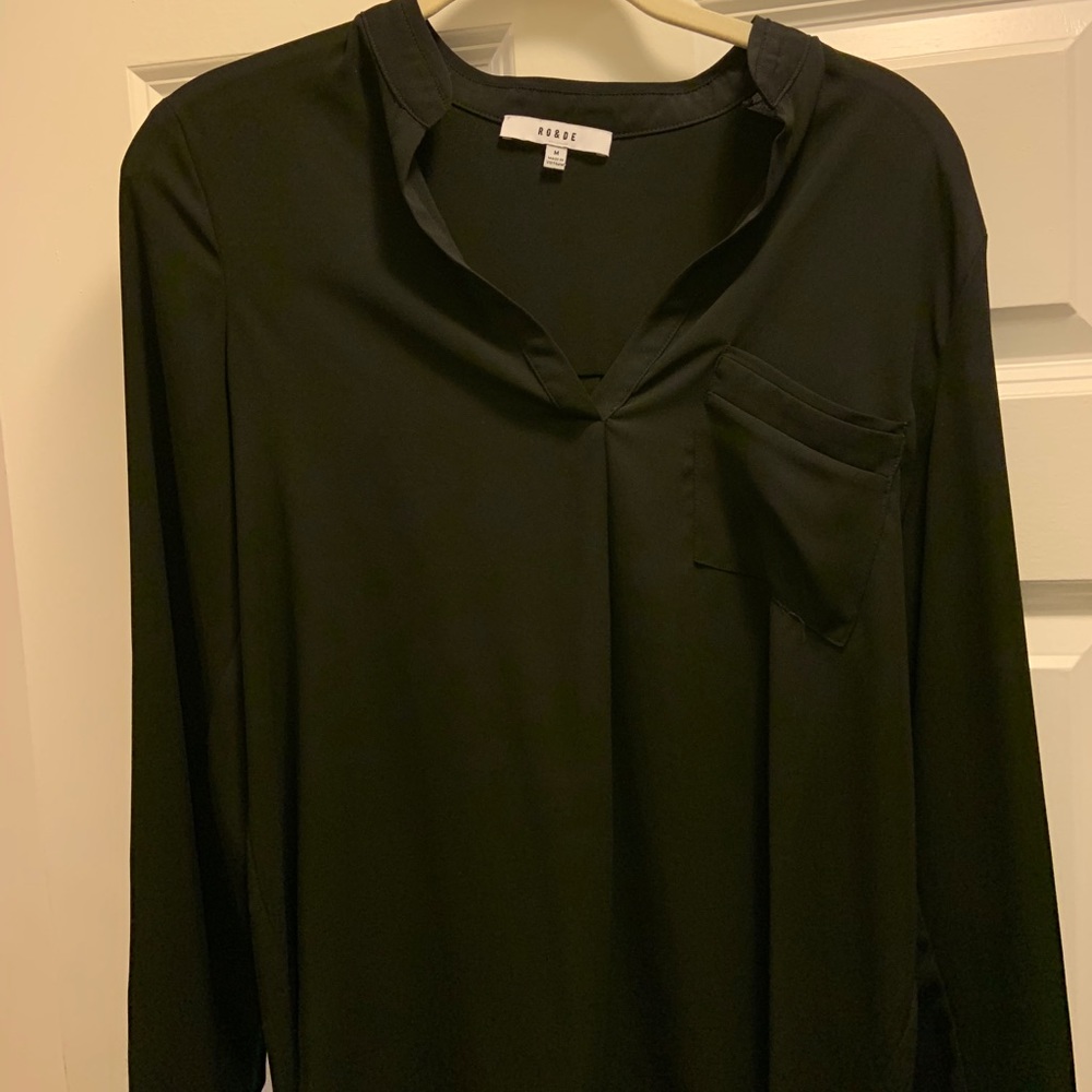 Nordstrom black blouse tunic